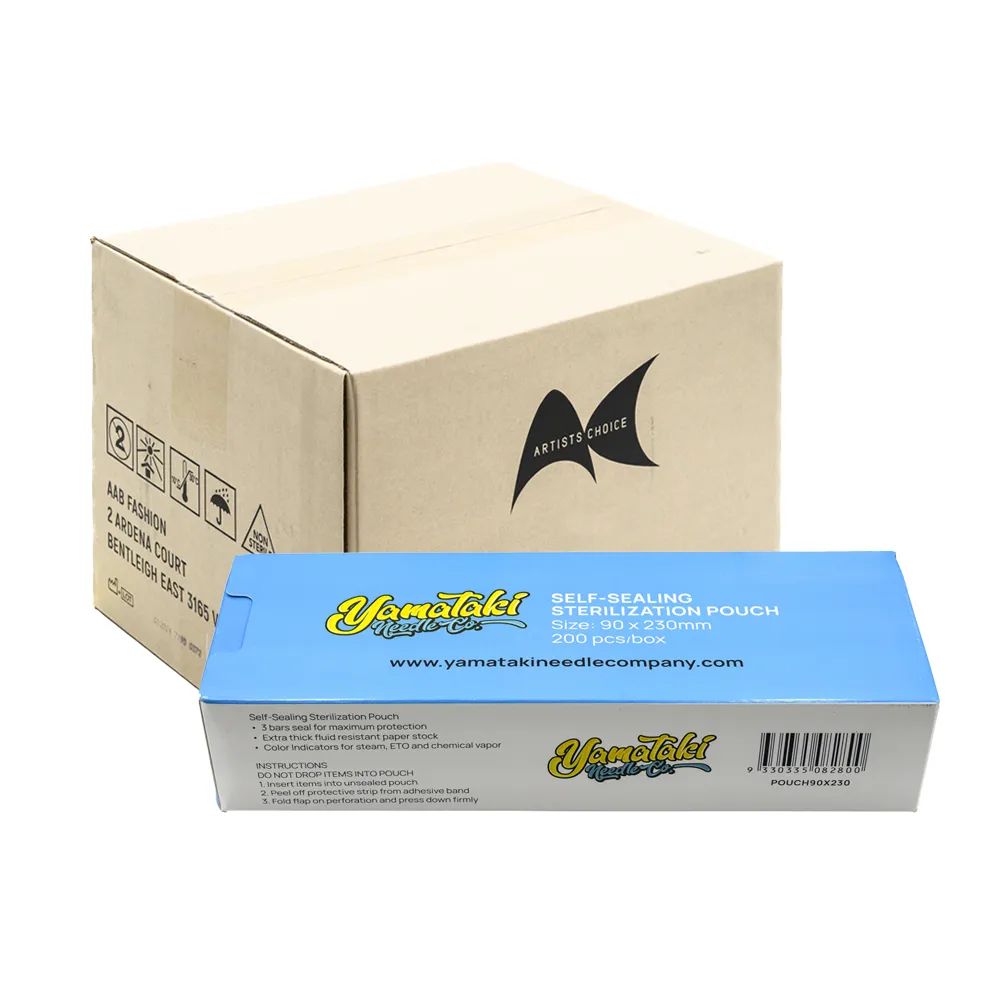 SELF SEALING STERILIZATION POUCH 90x230 - 200 UNITS